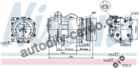 Kompresor klimatizace NISSENS 89165