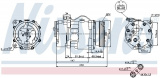 Kompresor klimatizace NISSENS 89165