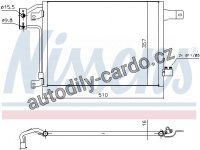 Chladič klimatizace NISSENS 940442