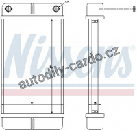 Výměník tepla NISSENS 71443