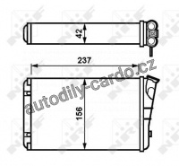 Výměník tepla, vnitřní vytápění NRF 54238