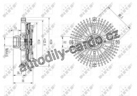 Spojka, Větrák chladiče NRF (49567)