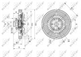 Spojka, Větrák chladiče NRF (49566)
