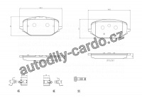 Sada brzdových destiček BREMBO P61142