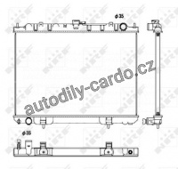 Chladič, chlazení motoru NRF (53450)