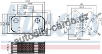 Chladič motorového oleje NISSENS 90712