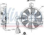 Ventilátor chladiče klimatizace NISSENS 85519