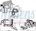 Chladič motorového oleje NISSENS 90924