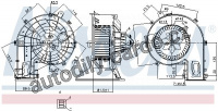 Vnitřní ventilátor NISSENS 87401