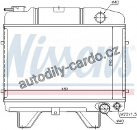 Chladič motoru NISSENS 63470