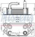 Chladič motorového oleje NISSENS 90714