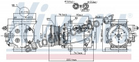 Kompresor klimatizace NISSENS 89241