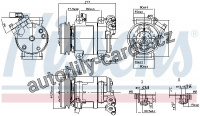 Kompresor klimatizace NISSENS 890064