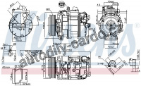 Kompresor klimatizace NISSENS 89599