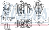 Kompresor klimatizace NISSENS 89599