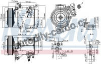 Kompresor klimatizace NISSENS 890332