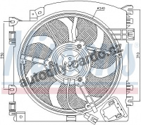 Ventilátor chladiče NISSENS 85598