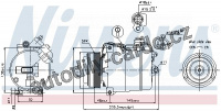 Kompresor klimatizace NISSENS 89034