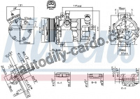 Kompresor klimatizace NISSENS 890074