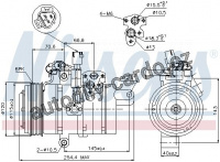 Kompresor klimatizace NISSENS 89607