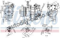 Kompresor klimatizace NISSENS 890077