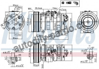 Kompresor klimatizace NISSENS 89609