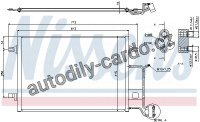 Chladič klimatizace NISSENS 94601