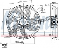 Ventilátor chladiče NISSENS 85606