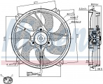 Ventilátor chladiče NISSENS 85606