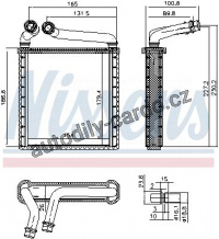 Výměník tepla NISSENS 73979