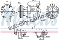 Kompresor klimatizace NISSENS 890079