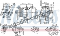 Kompresor klimatizace NISSENS 890090