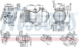 Kompresor klimatizace NISSENS 890090