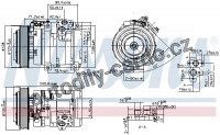 Kompresor klimatizace NISSENS 890371