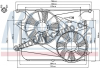 Ventilátor chladiče NISSENS 85610