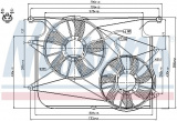 Ventilátor chladiče NISSENS 85610