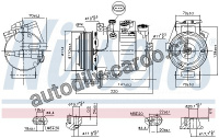 Kompresor klimatizace NISSENS 890115