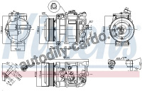 Kompresor klimatizace NISSENS 890379