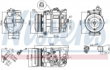 Kompresor klimatizace NISSENS 890379