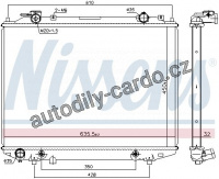 Chladič motoru NISSENS 68535