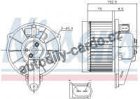 Vnitřní ventilátor NISSENS 87221