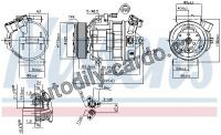 Kompresor klimatizace NISSENS 890138