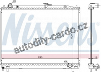 Chladič motoru NISSENS 628962