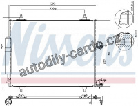 Chladič klimatizace NISSENS 94609