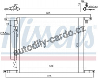 Chladič klimatizace NISSENS 940335