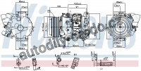 Kompresor klimatizace NISSENS 890142