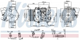 Kompresor klimatizace NISSENS 890142