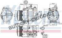 Kompresor klimatizace NISSENS 89039