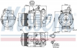 Kompresor klimatizace NISSENS 89039