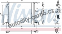 Chladič klimatizace NISSENS 940337